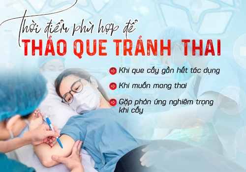 thời điểm phù hợp tháo que cấy tránh thai